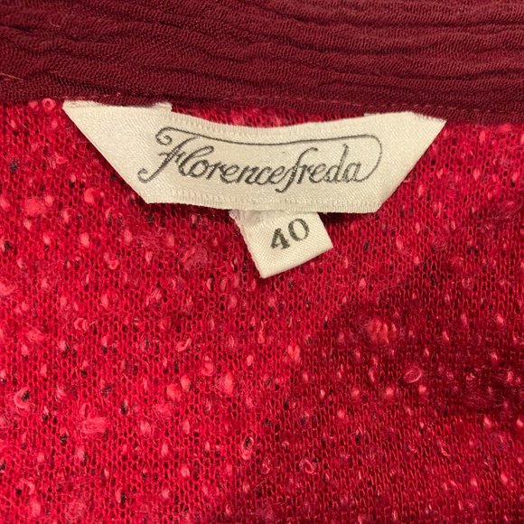 Vintage Red Knit Top and Skirt Set - Picture 6 of 11